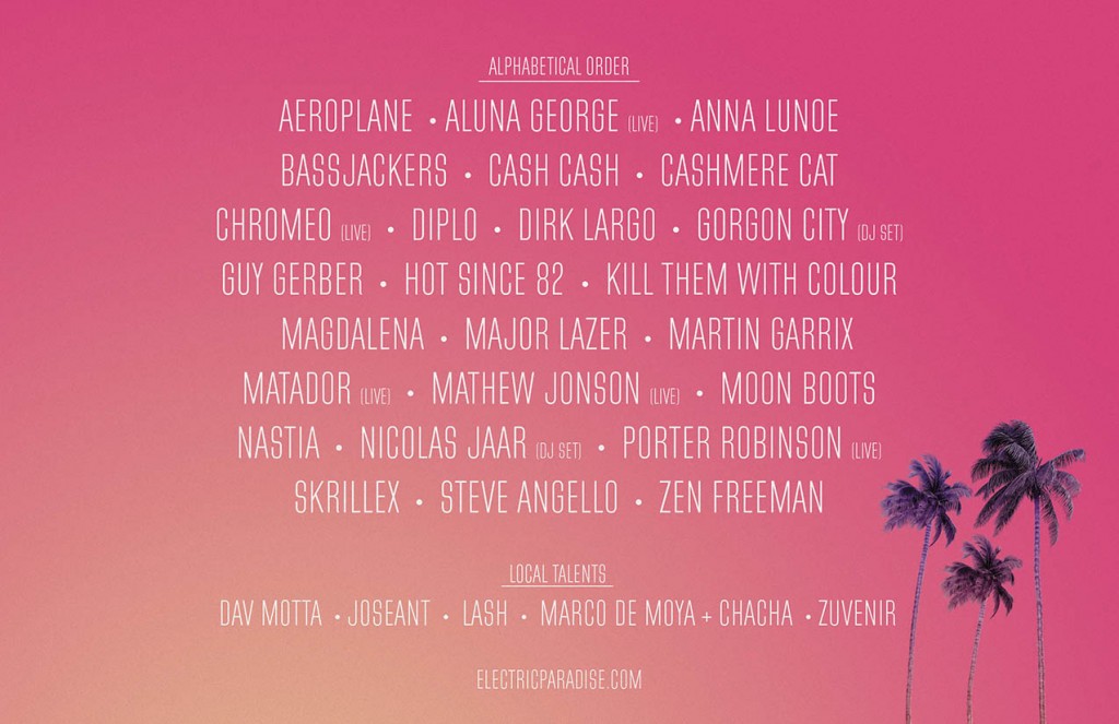 Electric Paradise Announces Full Lineup