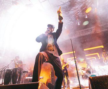 Prince Dynamite: RZA on the mic. Adam Meyer