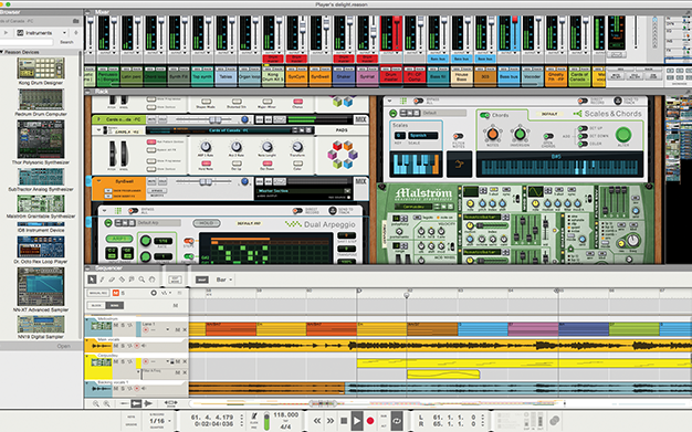 Reason 9 Midi Implementation Chart