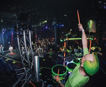John Donovan brings pro-grade percussion to the DJ gig.