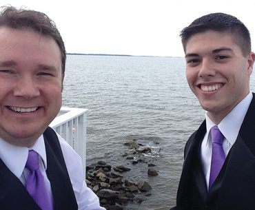Upstart: DJing for Steve Moody (left), Patrick Eckrich has thrived.