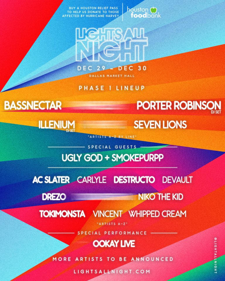 Lights All Night Drops Phase 1 Lineup Featuring Porter Robinson & More!