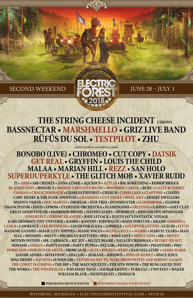 Electric Forest Announces 2018 Lineup Additions & New Program