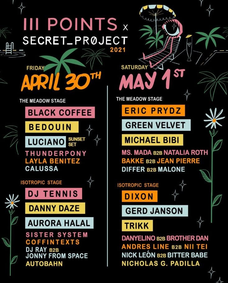 III Points Secret Project lineup