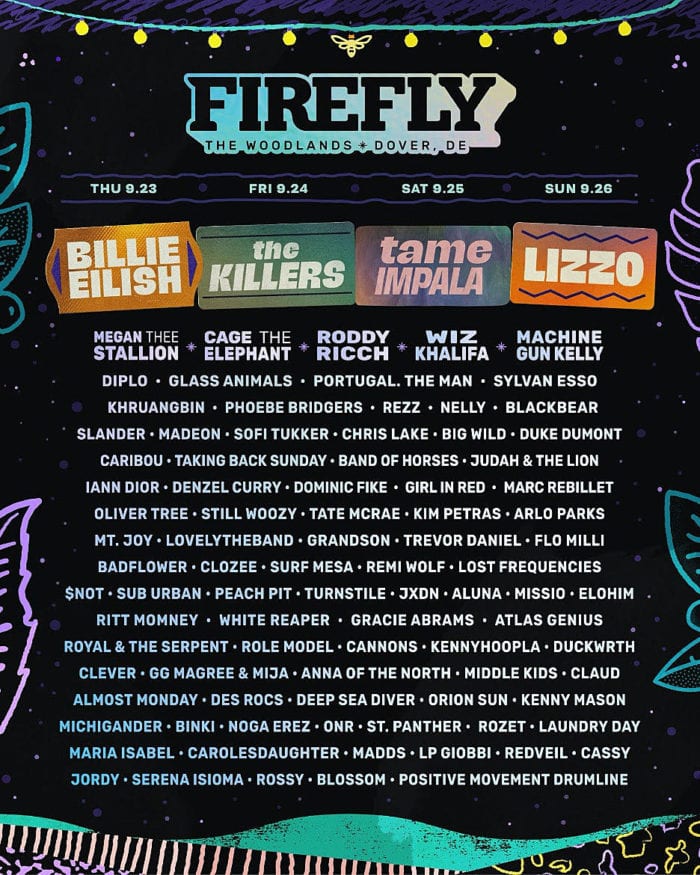 firefly festival lineup 2021