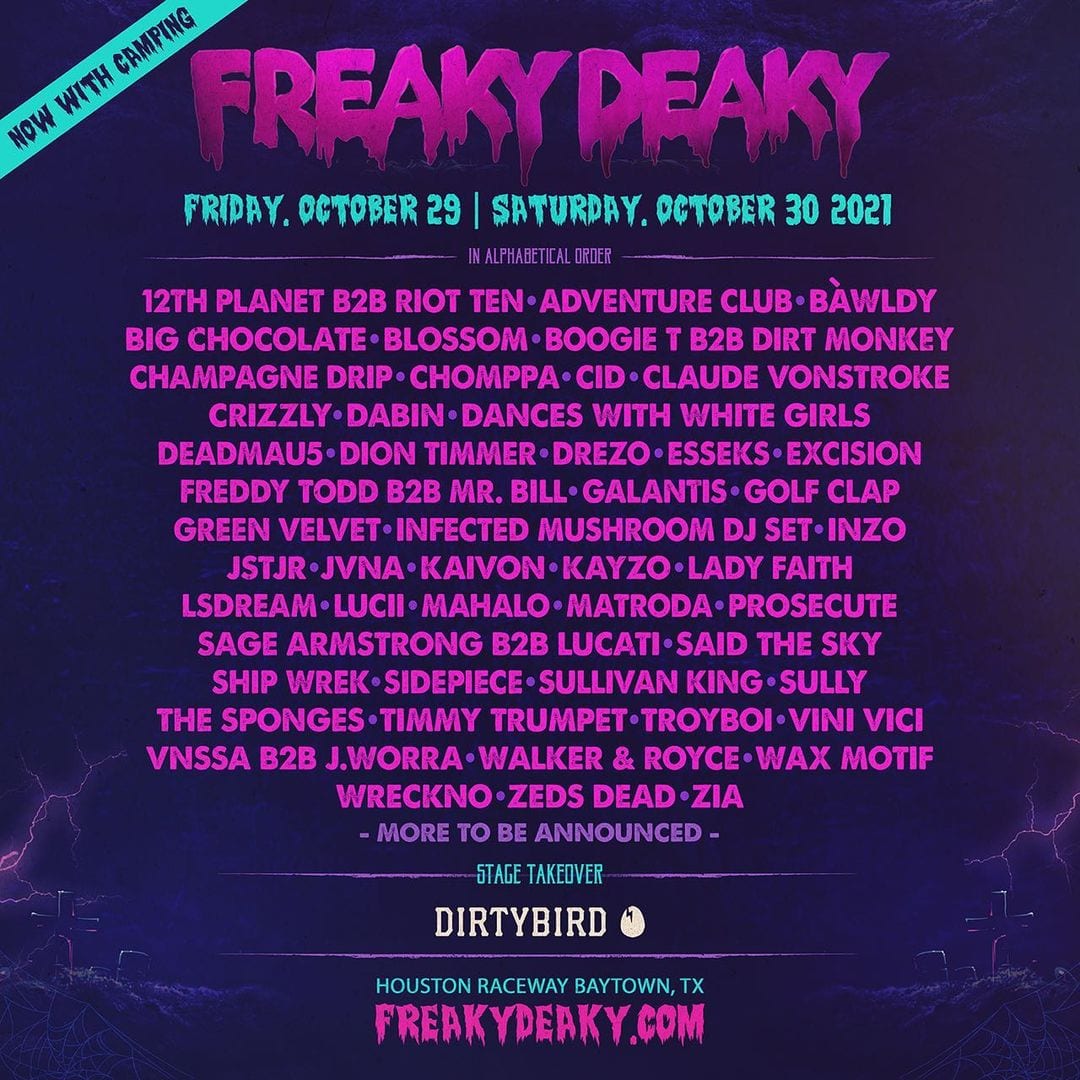 Disco Donnie S Freaky Deaky 2021 Lineup Includes Deadmau5 Excision