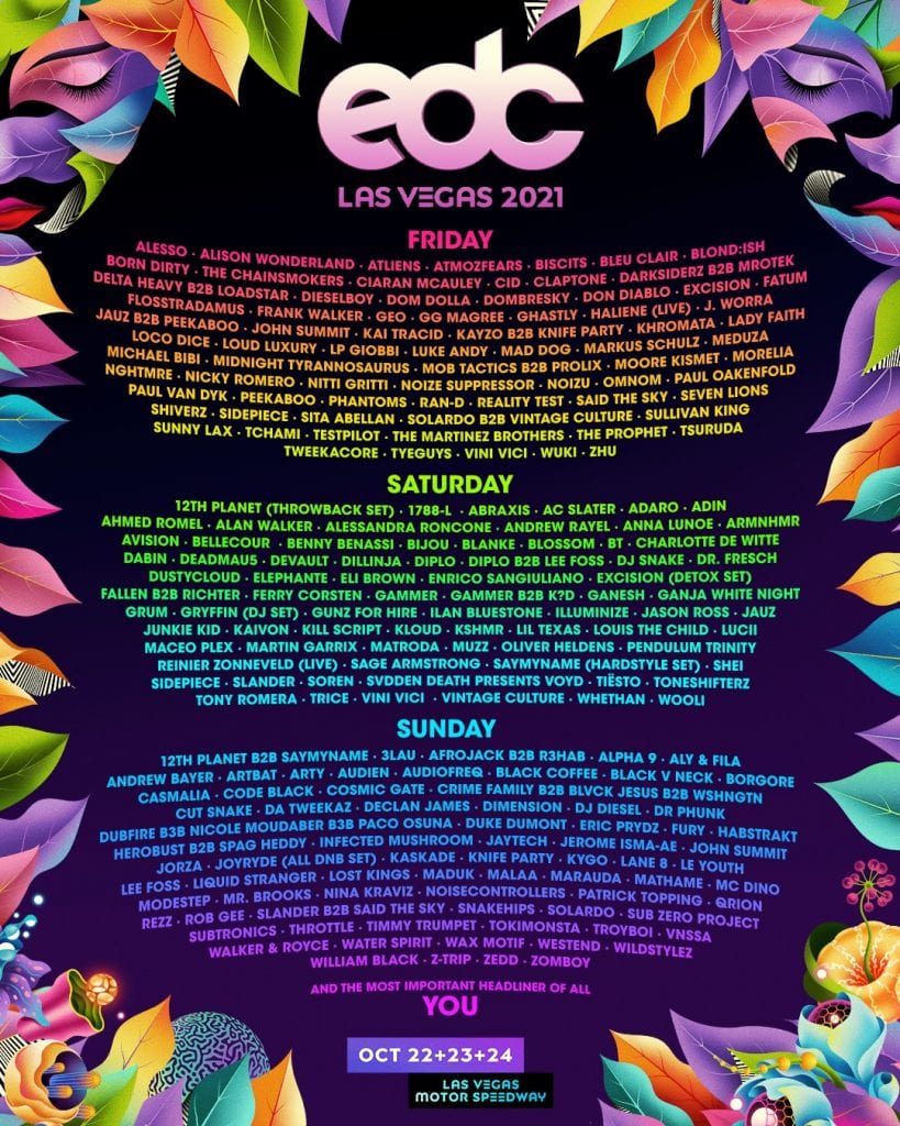 edc vegas 2021 lineup